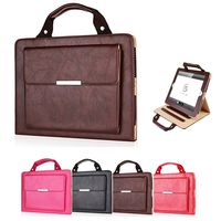 iPad Pro 12.9 inch Cover, Stylish Handbag Design,Multiple Viewing Angle Stand, elecfan Protective Business Case Cover Shell with Little File Pocket for 12.9 inch iPad Pro - Brown