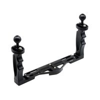 Underwater Camera Tray, Poyinco Aluminum Underwater Tray with 1" Ball Head Connect with Diving Light for Underwater Camera Housings