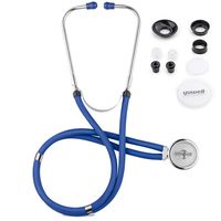 Stethoscope for Cardiology Medical and Home, Yuwell Dual Head Classic Light Weight Design, Double-Catheter Stethoscope for Multifunctional Uses, Gift for Nurses,Doctors, Medical Students (Blue)
