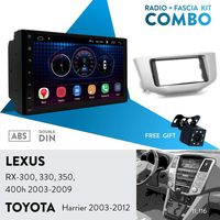 UGAR EX6 7" Android 6.0 Car Stereo Radio Plus 11-116 Fascia Kit for Lexus RX-300, 330, 350, 400h 2003-2009 / Toyota Harrier 2003-2012