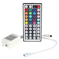 EPBOWPT DC 12V Max 6A 44Key RGB LED IR Remote Controller with Controller Box for SMD 5050 3528 RGB LED Strip Lights
