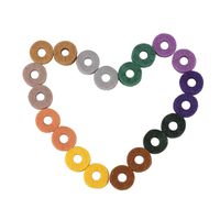 20 Pieces Assorted Color Drum Cymbal Felts Drum Felt Pads Drum Kit Cymbal Felt Pads Percussion Pad Replacement for Shelf Drums Kit Set Musical Instrument Accessory