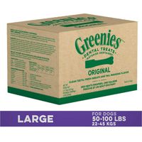 GREENIES Original Large Dog Natural Dental Treats - 72 Ounces 48 Treats