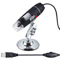 AmScope 50X to 500X USB Digital Handheld Microscope with Adjustable Stand and 8-LED Light - Compatible with Windows, Mac and Android (OTG Adapter Included)