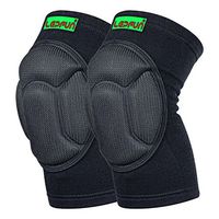 Lepfun S9000 Knee Pads, (1Pair) Thick Sponge Anti-Collision Kneeling Kneepad Support for Outdoor, Climbing and Sports (Large, S9000 Black)