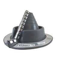DEKTITE Round Base Pipe Flashing Boot: #801 (RF801G) RETROFIT (Gray EPDM Flexible Pipe Flashing Dektite (for OD Pipe Sizes 3/4" - 2-3/4")~Roof Jack Pipe Boot~Pipe Flashing