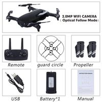 Pawaca H2 Foldable Quadcopter with Camera 1080P HD Pixel,6-Axis Gyro,Altitude Hold 360 Degree Roll,One Key Take Off/Landing,WiFi FPV 2.4Ghz RC Helicopter Drone for Beginners,Hobbyilists