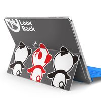 igsticker Ultra Thin Premium Protective Back Stickers Skins Universal Tablet Decal Cover for Microsoft Surface Pro 4/ Pro 2017/ Pro 6(2018) 000955 Panda　Illustration