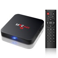 TICTID 2GB/16GB M9C MAX Android 6.0 TV Box S905X Quad-Core Cortex-A53 Android Box with 2.4G WiFi H.265 HEVC Video Decoder HDMI 2.0 4k2k Output Smart TV Box