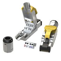 [LINKUP] Cat8 Ethernet Cable Connector (12-Pack) RJ45 Metal Die-Cast Field Termination Plug | Tool Free Easy Jack | for 2000Mhz 40G S/FTP Shielded LAN Screened Solid 2Ghz Bulk Cable 22AWG-24AWG