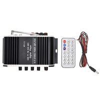 Zopsc Digital Amplifier with Bluetooth Audio Player 6.5mm MIC Karaoke Reverberation U Disk,TF/MMC Card Music and FM Car Motorcycle Stereo Radio, Equipped with iPod, MP3, CD/DVD Player Input Jacks