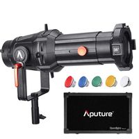 Aputure Spotlight Mount 36° Lighting Modifier with Interchangeable Projector Len and 3 GOBO for Aputure 120D Mark 2 120D LS C300D and Other Bowen-S Mount Light, Including PERGEAR Soft Diffuser