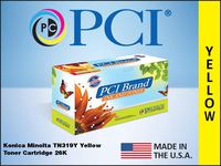 Premium Compatibles Inc. TN319Y-PC Replacement Ink and Toner Cartridge for Konica Minolta Printers, Yellow