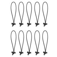 Foto&Tech Multipurpose Extra Thick Toggle Tie/Elastic Cable Tie&Organizer Adjustable Cable Strap/Instant Clutter Killer/Tangle Tamer/Cable Management for Cord&Cable Reusable (10x 25CM, Black)