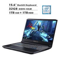 2020 NexiGo Upgraded Predator 300 PH315 15.6 Inch 144Hz FHD 1080P Gaming Laptop| Intel 6-Core i7-9750H up to 4.5GHz| GTX 1660 Ti 6GB| 32GB DDR4 RAM| 1TB SSD (Boot) + 1TB HDD| Backlit KB| Win 10