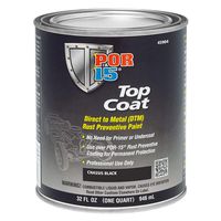 POR-15 45904 Top Coat Chassis Black Paint, 32. Fluid_Ounces