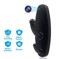 Spy Cameras Hidden Clothes Hat Hook Camera Wireless Home Security Surveillance Camera Covert Tiny Nanny Cam Compact Indoor/Outdoor Video Recorder