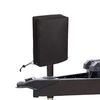 YELAIYEHAO 600D Polyester Universal RV Travel Trailer Electric Waterproof Electric Tongue Jack Protective Cover(B, black)