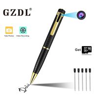 Hidden Camera Spy Camera Pen HD 1080P Camcorder Portable with 16GB Memory Card Pocket Cam Covert Camera for Business and Conference (Black)