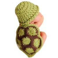 Matissa, Baby Photography Prop (Turtle) Newborn Baby Girl Boy Crochet Knit Costume Photo Photography Prop Hats Outfits