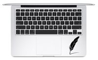 HVD-QUILL HOGWARTS PEN HARRY POTTER TRACKPAD / KEYPAD / PALM REST VINYL DECAL STICKER FOR MACBOOK NOTEBOOK LAPTOP