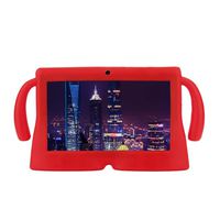 Fiaya Slim Anti-Slip Soft Rubber Silicone Gel Protective Back Case Cover for 7 Inch Android Tablet (Red1)