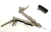 FYL 9in1 Outdoor Survival Stainless Steel Multi Tool Plier Portable Camping Kit Sv