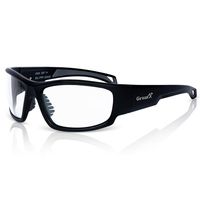 GruntX Ballistic Shooting Safety Glasses for Men, Clear Lens with Anti-Fog, ANSI z87.1+, Tactical Safety for: Gun Range, Military, Hunting, Construction, and Outdoor Sports - Full Matte Black Frame