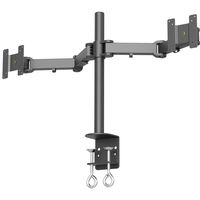 Tyke Supply Dual LCD Monitor Stand Desk clamp Holds up to 24" LCD Monitors