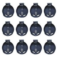Coin Cell Button Battery Holder Socket Horizontal Mounted for 1 pcs CR2016/2025/2032 Pack of 12