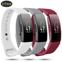findway Compatible with Fitbit Inspire HR Bands/Fitbit Inspire Band, Adjustable Soft Silicone Inspire Straps for Women Men Sports Replacement Accessories Bands for Inspire/Inspire HR Fitness Tracker
