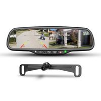 iMirror HK-ON Rear View Mirror Special for GM with 4.3" LCD Display Mirror Monitor and IP68 Waterproof Universal Night Vision Back-up Camera