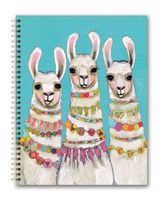 Orange Circle Studio 2020 Extra Large Spiral Planner, Boho Llamas