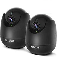 Home Camera - 1080P Indoor Camera Wireless with AI Human Detection, Pet Camera with Audio, Night Vision IP Camera, Cloud Storage 24s Smart-Clip, TF Card Support, 2 Way Audio, Work with Alexa (2pack)