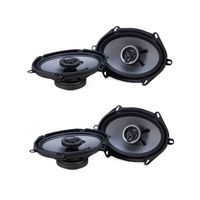 Crunch 250W Full Range 2 Way Coaxial Car Audio 5x7 by 6x8 Speaker Pair (2 Pack)
