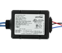 Leviton OSP20-DA0 20A Fluorescent/Incandescent, 120/220/277 Volt AC 60Hz, 1HP at 120VAC, 2HP at 240VAC, Power Pack for Occupancy Sensor, Black