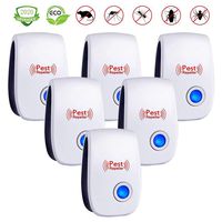 Ultrasonic Pest Repeller 6 Pack,Upgraded Electronic Pest Repellent Plug in Indoor Pest Control for Insects, Mosquito, Mouse, Cockroaches, Rats, Bug, Spider, Ant, Human & Pet Safe