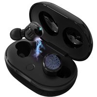 YIER Wireless Earbuds 5.0 Bluetooth Headphones TWS Mini Earphone IPX6 Waterproof in-Ear Built-in Mic Headset Noise Concelling with Wireless Charging Case