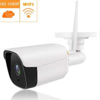 Tovendor Outdoor Bullet Camera, 1080P Weatherproof IP66 CCTV Surveillance System Wifi Security Camera, IR Night Vision Motion Detection, Cloud Service