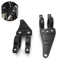 HTTMT MT299-009-BK Black 41mm Turn Signal Clamps Headlight Mount Bracket Fork Ear Chopper Cafe Racer