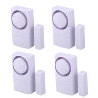 Wireless Home Security burglar alarm, Magnetic Sensor Door Window Alarm, Super Loud 110dB, Pool Door Alarm for Kids Pack of 4