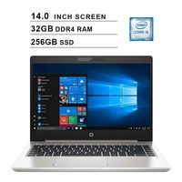2019 Premium HP ProBook 440 14 Inch HD Business Laptop (Intel Core i5-8265U up to 3.90 GHz, 32G DDR4 RAM, 256GB SSD, WiFi, Bluetooth, HDMI, Windows 10 Pro) (Silver)