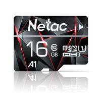 16GB Micro SD Card, Netac Memory Card MicroSD High Speed Transfer A1 C10 U1 MicroSDHC TF Card for Cemera/Phone/Nintendo-Switch/Galaxy/Drone/Dash Cam/GOPRO/Tablet/PC/Computer with Adapter