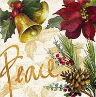 Cypress Home Peace Cocktail Napkin, 20 count