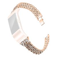 Homsta Stainless Steel Bands Compatible with Fitbit Charge 2 Smart Watch - Butterfly Watch Strap Replacement Accessory Wristbands Bracelets for Women Girls