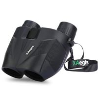 XAegis Compact Binoculars 10x25 for Kids and Adult Beginner, Precise Focus and Portable for Hunting, Birdwatching,Sporting Events AX011