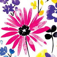 Creative Converting 18 Count Beverage Napkins, Garden Blooms