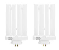 FML27 27-Watt 6500 K Compact Fluorescent Light Bulb with Quad Tubes, 4-pin, GX10q-4 Base; 2 Pack; by Mandala Crafts