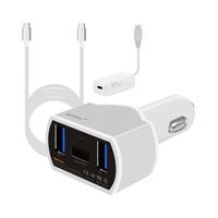 BatPower CPD 110W Laptop PD USB-C Car Charger for 2016 2017 MacBook Pro Touch Bar HP Spectre Lenovo Yoga Asus Transformer Book Dell Precision XPS Razer Blade Stealth Acer and more USB C Laptop Teblets