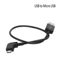 O'woda Micro USB to USB Data Cable 90 Degree Cord for DJI Mavic PRO/Phantom 3/4 Inspire 1/2 Remote Controller